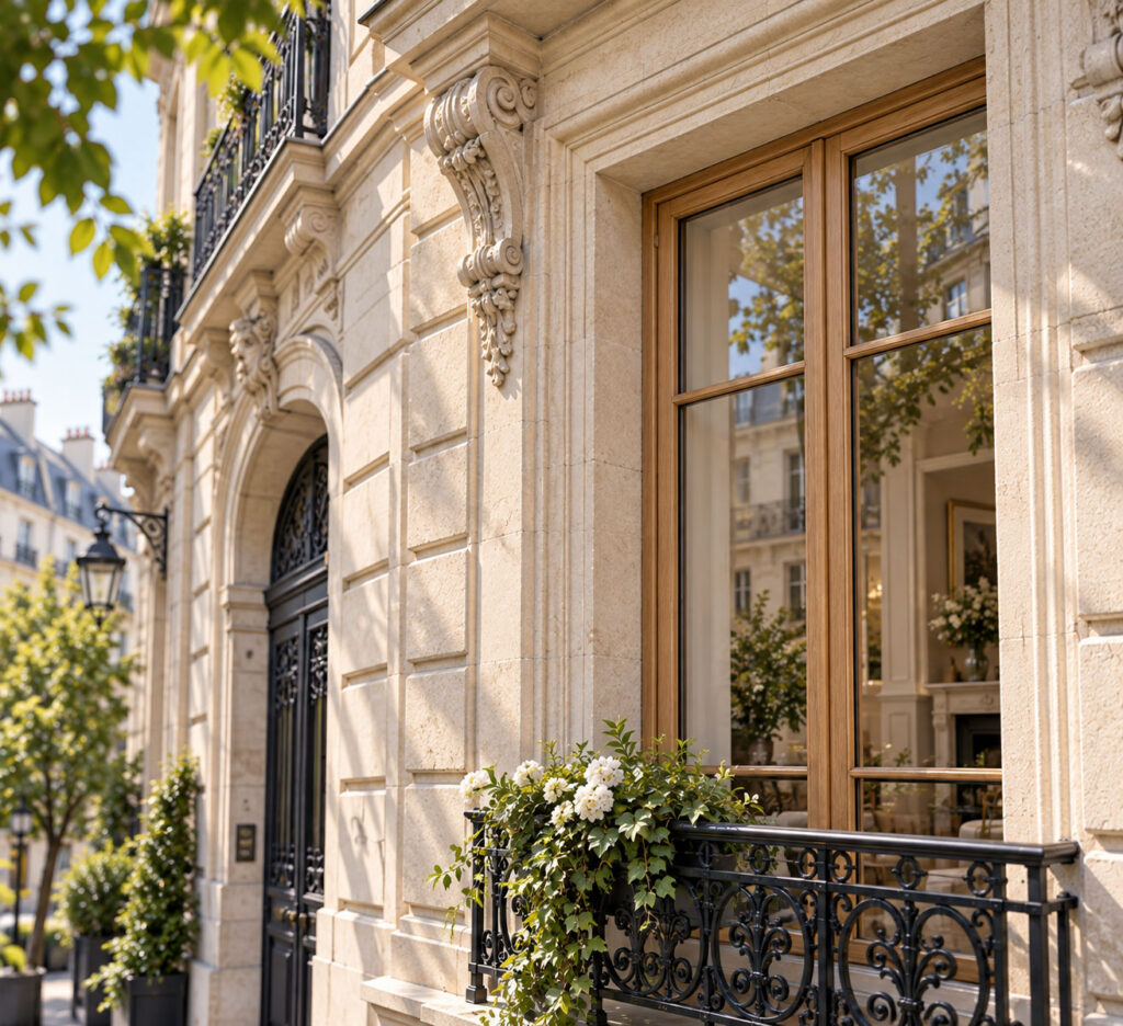 Fenêtre bois sur mesure posée à Paris